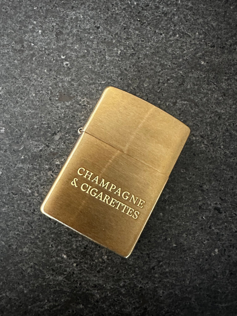 champagne cigarettes Et Champagne & Cigs Engraved Zippo